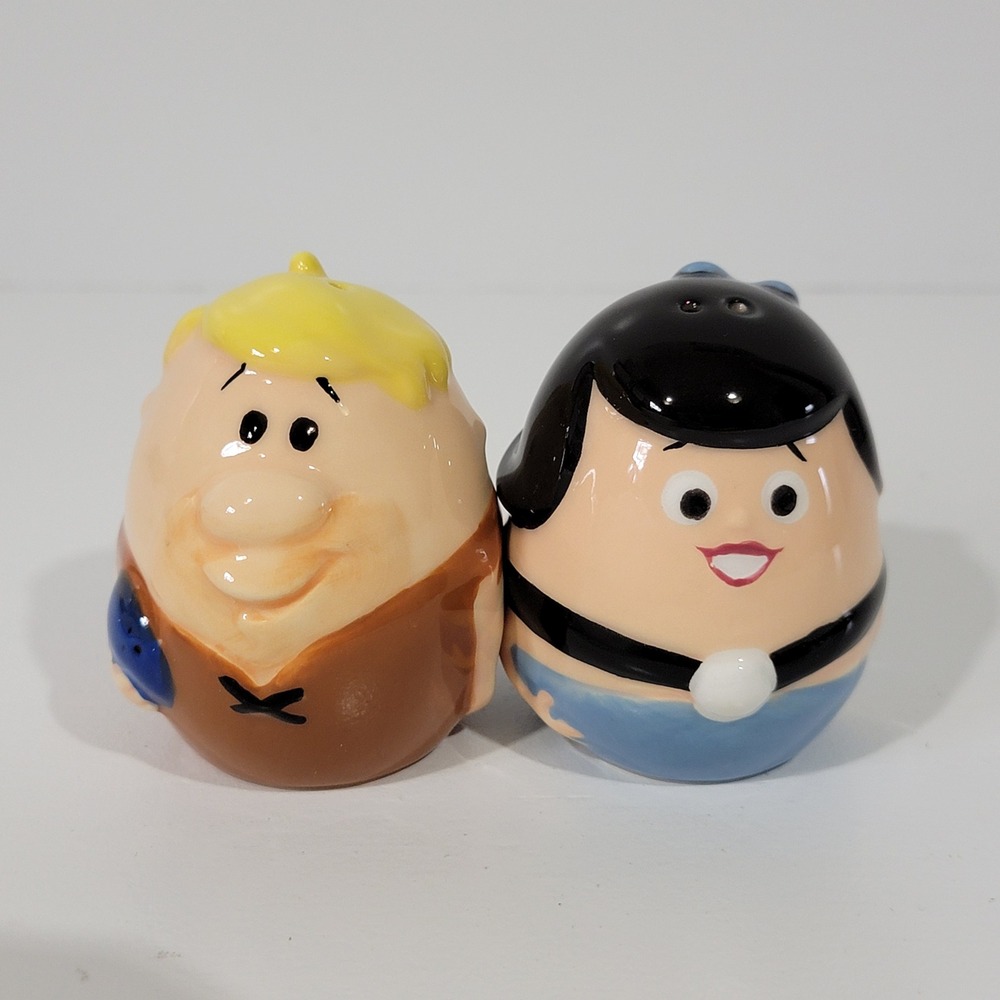 Westland Giftware The Flintstones Barney and Betty Egg Salt Pepper Shakers 21719